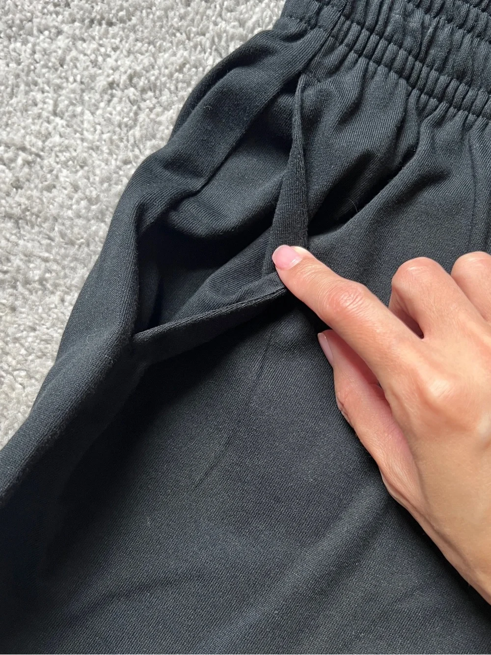 Nike Jordan Black Women's Athletic Drawstring Shorts